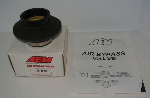 New aem 20-402s universal air intake bypass valve 2.75&#034; for cold or ram systems