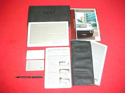 2003 original infiniti fx 35 45 fx35 fx45 owners manual guide oem + pen case 03