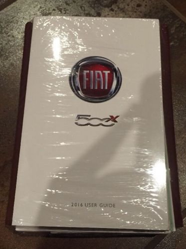 2016 fiat 500x owners manual (in package)