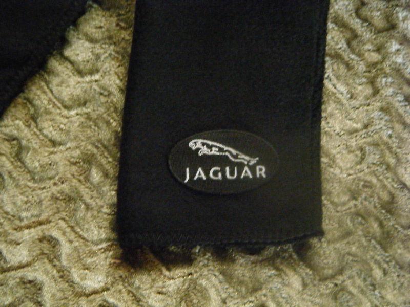 Jaguar  black fleece scarves scarfs -size: 9" x 60" (inches)  auto car 