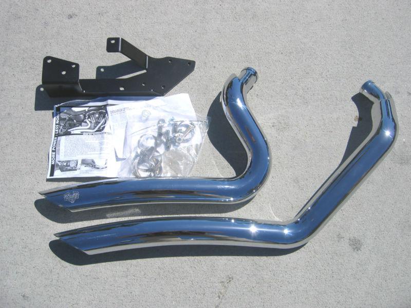 Harley 04-13 xl sportster vance & hines big radius exhaust system 2-into-2 new