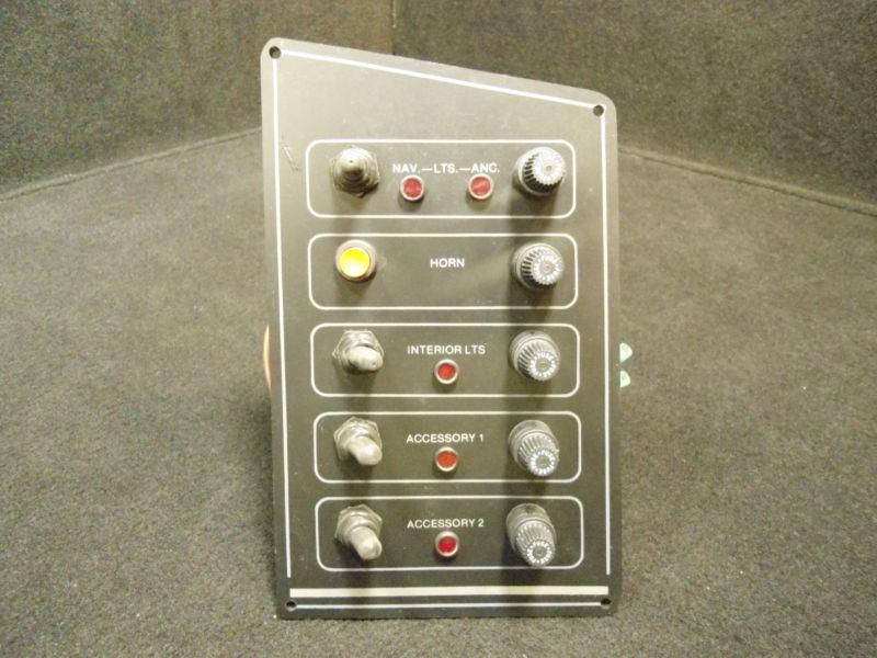 6" x 9" nav/anc lights, horn, int. lights, acc. 1 & 2 boat dash control panel #1