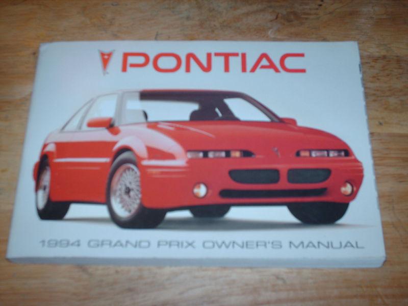 1994 pontiac grand prix owners manual original guide!