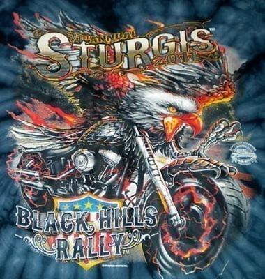 Officially licensed 2011 sturgis 71st annual black hills rally t-shirt size (m)