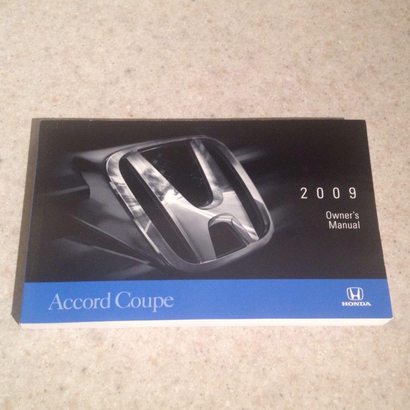2009 honda accord coupe owner's manual