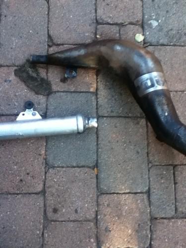 85,86 cr125 dg pipe and racing silencer