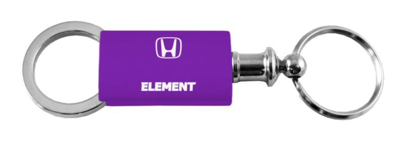 Honda element purple anodized aluminum valet keychain / key fob engraved in usa