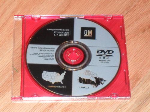 Chevrolet gmc cadillac navigation disc dvd cd 15934919 gm map navagation disk