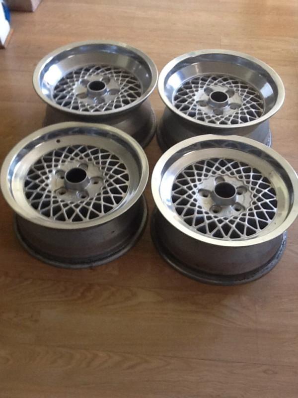 Mercedes-benz rial mesh rims, staggered, 5x112, 7j 8j r16, refinished!
