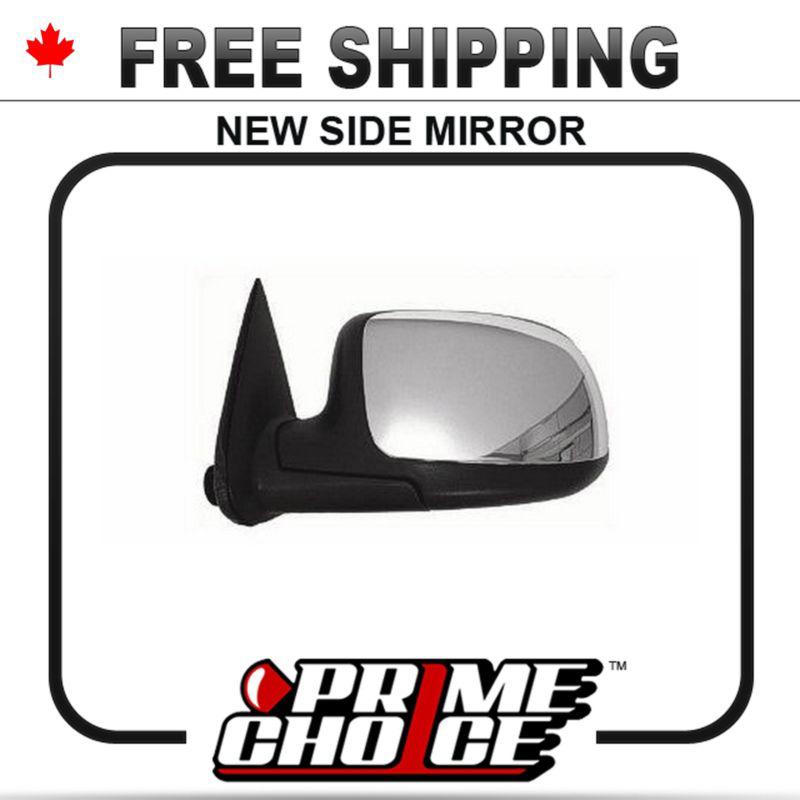 New power heated chrome driver side view mirror for chevy silverado left door lh