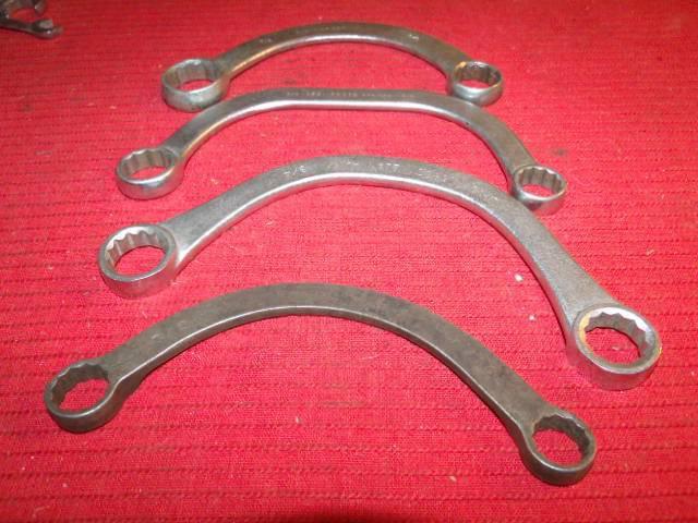 Fairmount proto blackhawk and wright lot of 4 pc half moon wrenches  used