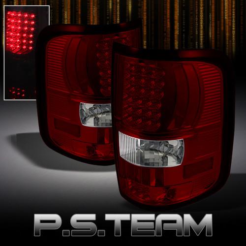 04-08 ford f150 pickup truck fx4 stx svt red clear full led tail lights lamps