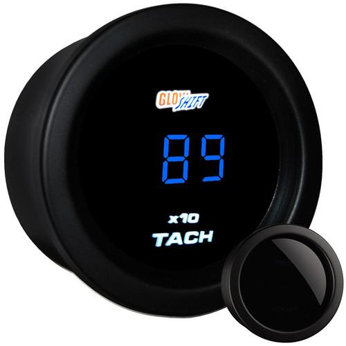 52mm smoked blue digital tachometer rev counter tacho gauge