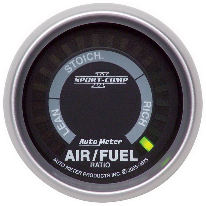 Auto meter 3675 sport-comp ii; electric air fuel ratio gauge