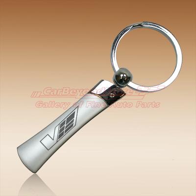 Cadillac v logo blade style key chain, key ring, keychain, el-licensed + gift