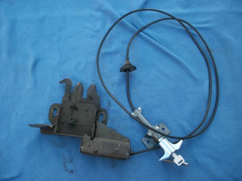 1967 1979 ford truck f150 f250 f350 rare hood latch with lock and key