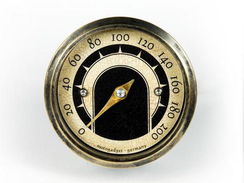Motogadget mg5001015 vintage tiny digital/analog speedometer