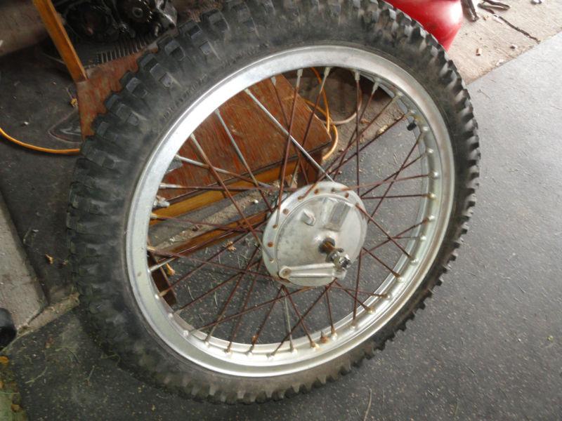 Yamaha sc500 front rim,did, full assembly  3x21 1973
