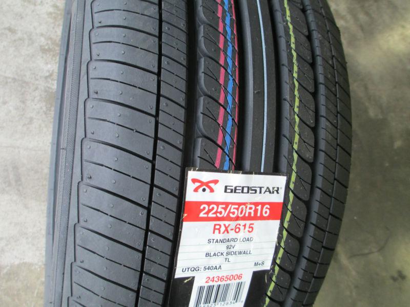 4 new 225/50r16 inch geostar remex rx-615 tires 2255016 225 50 16 r16 50r