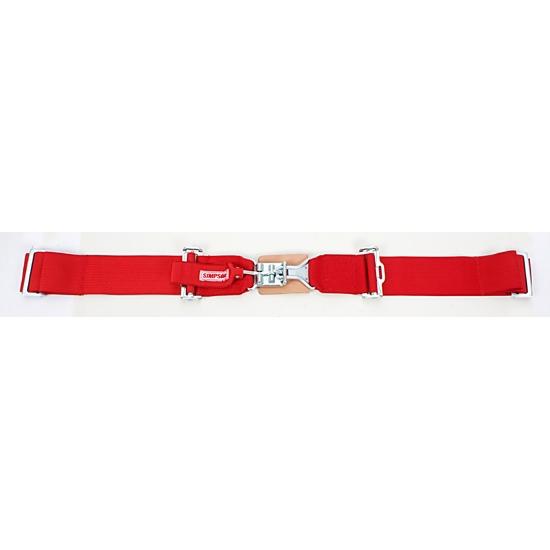 Simpson wrap-around lap belt, latch/link-pull down red