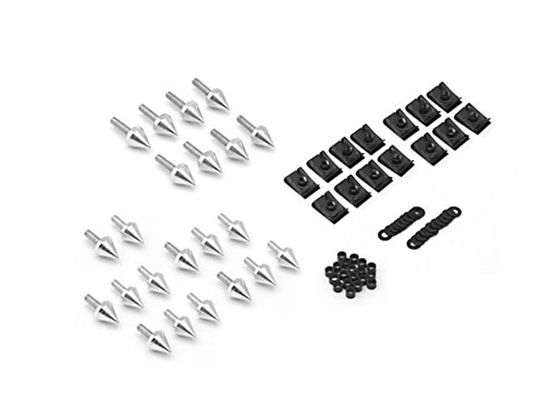 Motorcycle spike fairing bolts silver spiked kit for 2000-2001 yamaha yzf r1