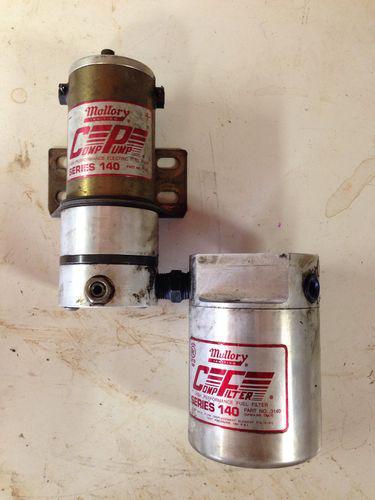 Mallory 140 series fuel pump and filter