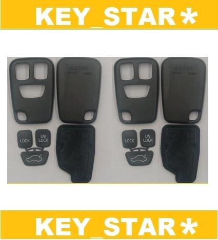 2 x lot brand new volvo key keyless shell case 3 button fit oem remote hyq1512j