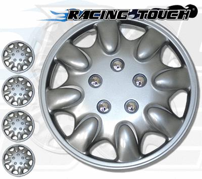 Metallic silver 4pcs set #022 15" inches hubcaps hub cap wheel cover rim skin