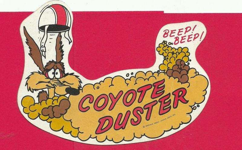 Plymouth coyote duster vintage decal original from late 1960's
