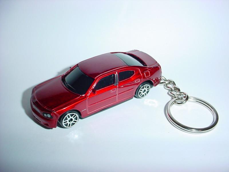 New red dodge charger r/t custom keychain rearview mirror hang backpack key fob