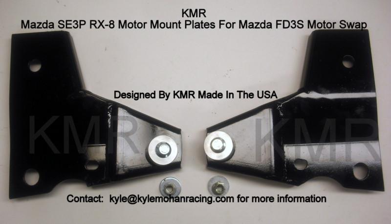 Fd3s rx-7 motor / block into mazda rx-8 se3p chassis motor mounts rx8 rx7