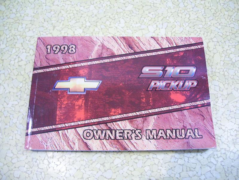 1998   s-10   owners manual