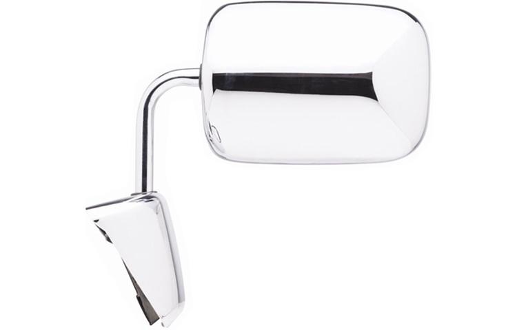 Left driver side replacement manual folding chrome mirror 88-93 dodge 55074999