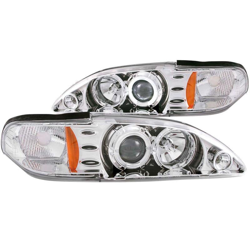 Anzo usa 121039 headlight assembly; projector w/halo 94-98 mustang