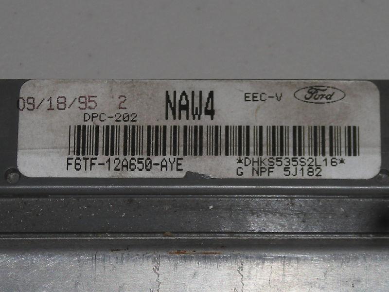 1996 ford truck oem engine computer  f6tf-12a650-aye naw4 7.3l  9-18-95 datecode