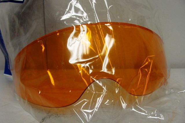 Gmax gm55s half helmet replacement shield high definition amber (xs-m)