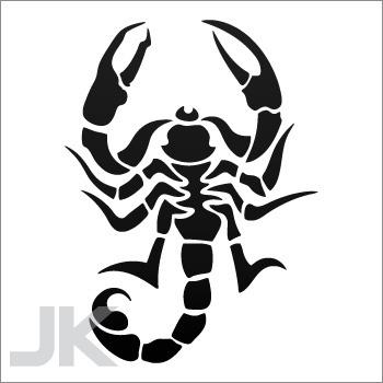 Decal sticker scorpion poison death scorpions tribal tattoo design 0502 xx7ac