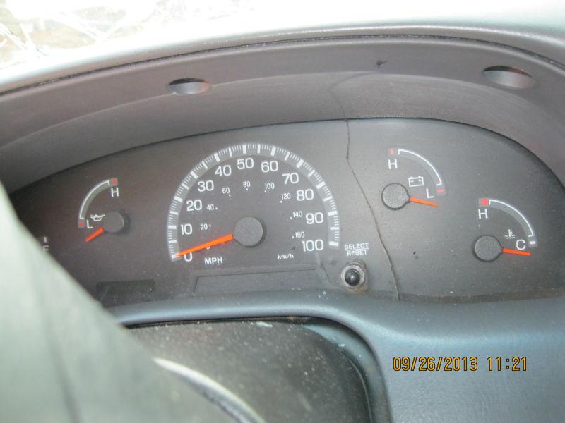 00 01 ford f150 speedometer cluster mph exc. lightning exc. tach 263313