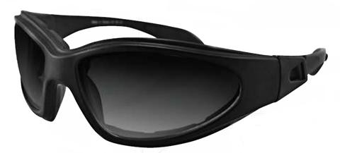 Gxr sunglass, black frame, anti-fog smoked lenses gxr001