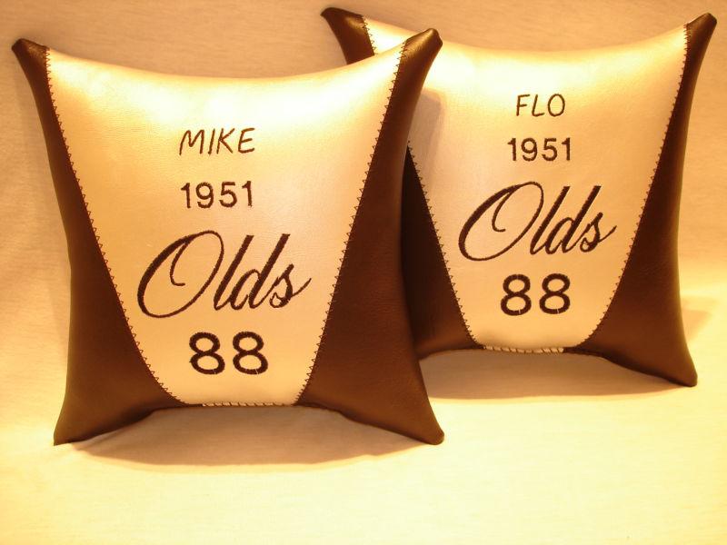 Oldsmobile  pillow set to match your interior and paint nice chistmas gift.