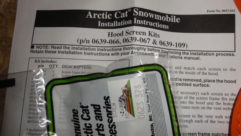 Screen kit arctic cat orange 0639-109