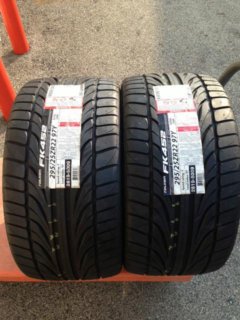 (2) falken fk452 tires 295/25r22 295/25-22 25r r22 2952522 - free shipping!!