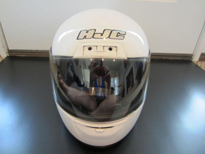 Hjc white motorcycle helmet lt-12 size large