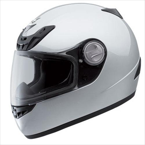Scorpion exo-400 solid light silver full-face motorcycle helmet size medium