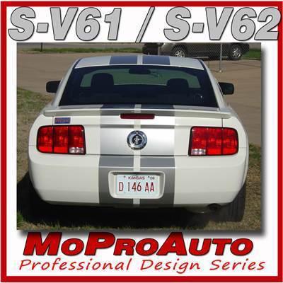 Mustang v6 racing rally stripes decals graphics 2005 - 3m pro vinyl 922