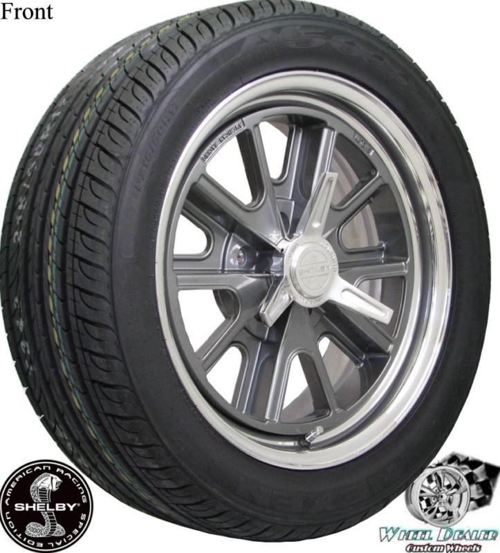 17x7-17x8 american racing shelby cobra wheels & tires in-stock ford mustang 1970