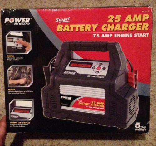Power on board 25 amp battery charger