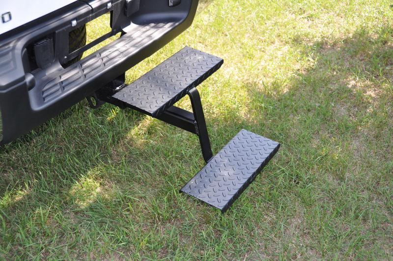 American eagle 2 inch receiver hitch step. convenient, diamond plate, original