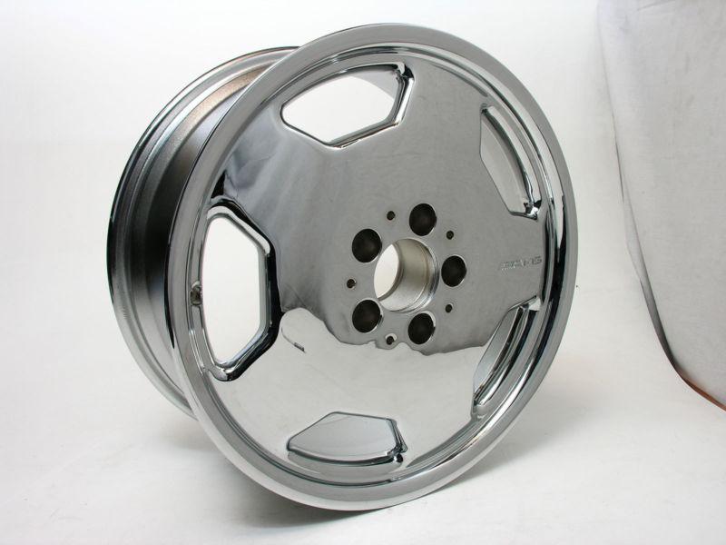 Mercedes benz mbz amg chrome wheel 17x7-1/2 oem part 2024000302