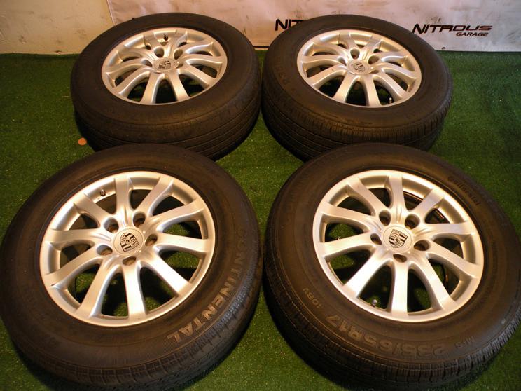 17" factory porsche cayenne wheels oem vw touareg audi q7 continental tires